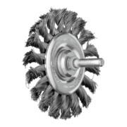 PFERD TOOLS POS Rundbürste gezopft RBG Ø76x6 mm Schaft-Ø6 mm Stahl-Draht-Ø0,35-1