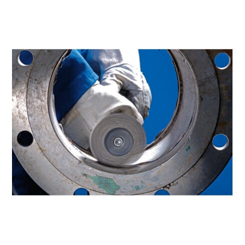 PFERD TOOLS POS Rundbürste ungezopft RBU Ø100x10mm Schaft-Ø6 mm Edelstahl-Draht-Ø0,30