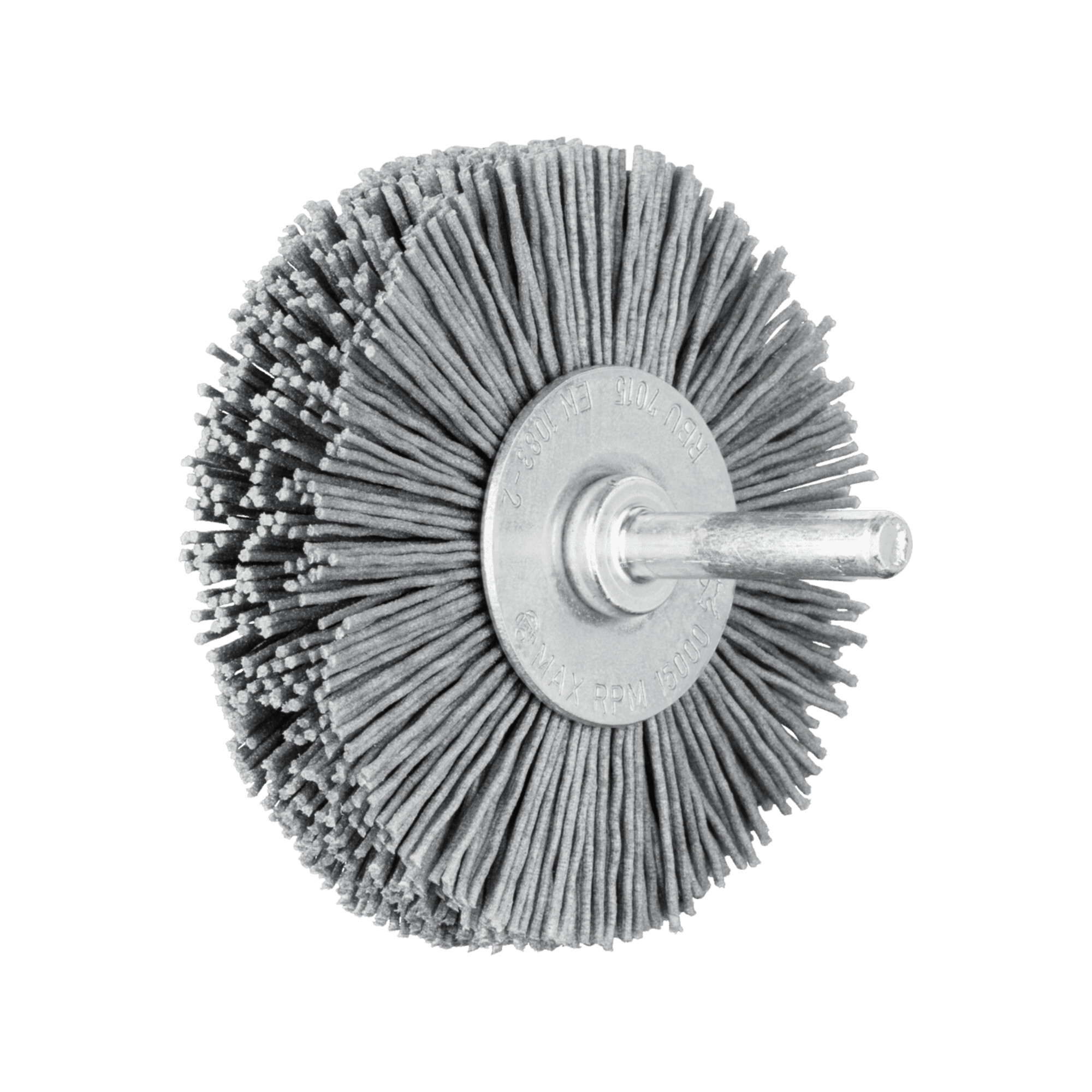 PFERD TOOLS POS Rundbürste ungezopft RBU Ø70x15 mm Schaft-Ø6 mm SiC-Filament-Ø0,90 Korn 180