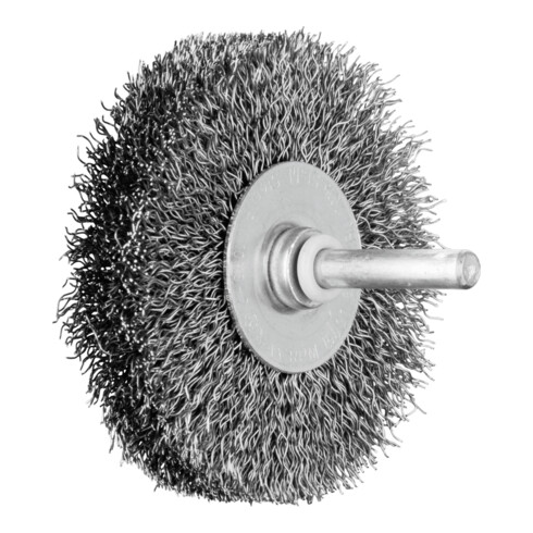 PFERD TOOLS POS Rundbürste ungezopft RBU Ø70x15 mm Schaft-Ø6 mm Stahl-Draht-Ø0,30 (10)
