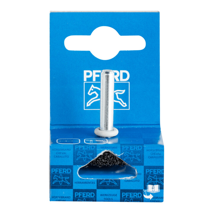 PFERD TOOLS POS Rundbürste ungezopft RBU Ø30x6 mm Schaft-Ø6 mm Stahl-Draht-Ø0,20