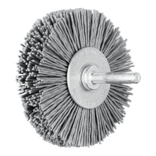 PFERD TOOLS POS Rundbürste ungezopft RBU Ø70x15 mm Schaft-Ø6 mm SiC-Filament-Ø0,90 Korn 180
