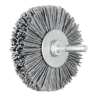 PFERD TOOLS POS Rundbürste ungezopft RBU Ø70x15 mm Schaft-Ø6 mm SiC-Filament-Ø0,90 Korn 180