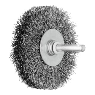 PFERD TOOLS POS Rundbürste ungezopft RBU Ø70x15 mm Schaft-Ø6 mm Stahl-Draht-Ø0,30