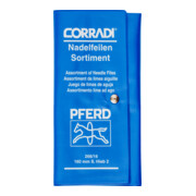 PFERD TOOLS Präzisions-Nadelfeilen-Set 12-tlg. in Rolltasche 160mm Schweizer Hieb 2, mittel-fein