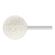 PFERD TOOLS RUBBER Schleifstift Kugel Ø 40x40mm Schaft-Ø 6 mm AH2 für Gummi