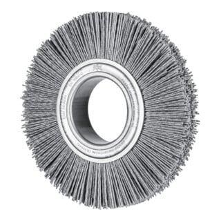 PFERD TOOLS Rundbürste breit ungezopft RBU Ø 150x25xvari. Bohr. SiC-Filament-Ø 1,10mm Korn 120 Schleifbock
