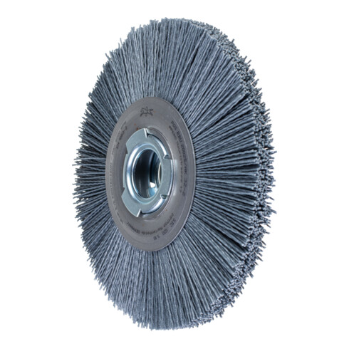 PFERD TOOLS Rundbürste breit ungezopft RBU Ø 200x25xvari. Bohr. SiC-Filament-Ø 1,10mm Korn 120 Schleifbock