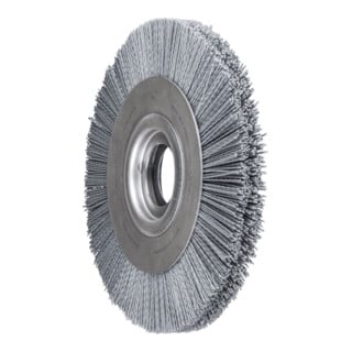 PFERD TOOLS Rundbürste breit ungezopft RBU Ø 250x30xvari. Bohr. SiC-Filament-Ø 1,10mm Korn 120 Schleifbock