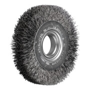 PFERD TOOLS Rundbürste breit ungezopft RBU Ø100x20xvariable Bohrung Stahl-Draht-Ø0,30 Schleifbock