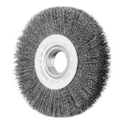 PFERD TOOLS Rundbürste breit ungezopft RBU Ø125x20xvariable Bohrung Stahl-Draht-Ø0,30 Schleifbock