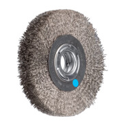 PFERD TOOLS Rundbürste breit ungezopft RBU Ø180x25xvariable Bohrung Edelstahl-Draht-Ø0,30 Schleifbock