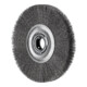 PFERD TOOLS Rundbürste breit ungezopft RBU Ø200x25xvariable Bohrung Edelstahl-Draht-Ø0,20 Schleifbock