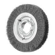 PFERD TOOLS Rundbürste breit ungezopft RBU Ø200x38xvariable Bohrung Stahl-Draht-Ø0,30 Schleifbock