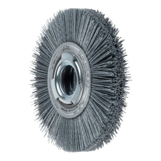 PFERD TOOLS Rundbürste breit ungezopft RBU Ø 150x25xvari. Bohr. SiC-Filament-Ø 0,55 mm Korn 120 Schleifbock