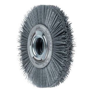 PFERD TOOLS Rundbürste breit ungezopft RBU Ø 150x25xvari. Bohr. SiC-Filament-Ø 0,55 mm Korn 120 Schleifbock