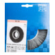 PFERD TOOLS Rundbürste breit ungezopft RBU Ø 150x25xvari. Bohr. SiC-Filament-Ø 0,55 mm Korn 120 Schleifbock
