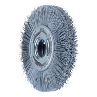 PFERD TOOLS Rundbürste breit ungezopft RBU Ø 150x25xvari. Bohr. SiC-Filament-Ø 0,55 mm Korn 320 Schleifbock