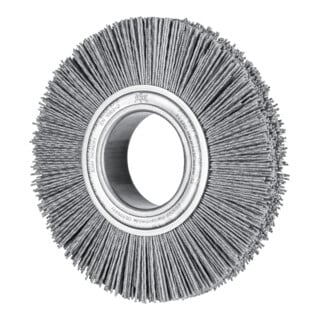 PFERD TOOLS Rundbürste breit ungezopft RBU Ø 150x25xvari. Bohr. SiC-Filament-Ø 1,10mm Korn 120 Schleifbock