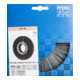 PFERD TOOLS Rundbürste breit ungezopft RBU Ø 150x25xvari. Bohr. SiC-Filament-Ø 1,10mm Korn 120 Schleifbock