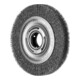 PFERD TOOLS Rundbürste breit ungezopft RBU Ø150x25xvariable Bohrung Edelstahl-Draht-Ø0,20 Schleifbock