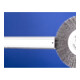 PFERD TOOLS Rundbürste breit ungezopft RBU Ø150x25xvariable Bohrung Edelstahl-Draht-Ø0,30 Schleifbock