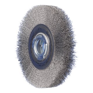 PFERD TOOLS Rundbürste breit ungezopft RBU Ø180x25xvariable Bohrung Stahl-Draht-Ø0,20 Schleifbock