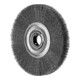 PFERD TOOLS Rundbürste breit ungezopft RBU Ø200x25xvariable Bohrung Edelstahl-Draht-Ø0,20 Schleifbock