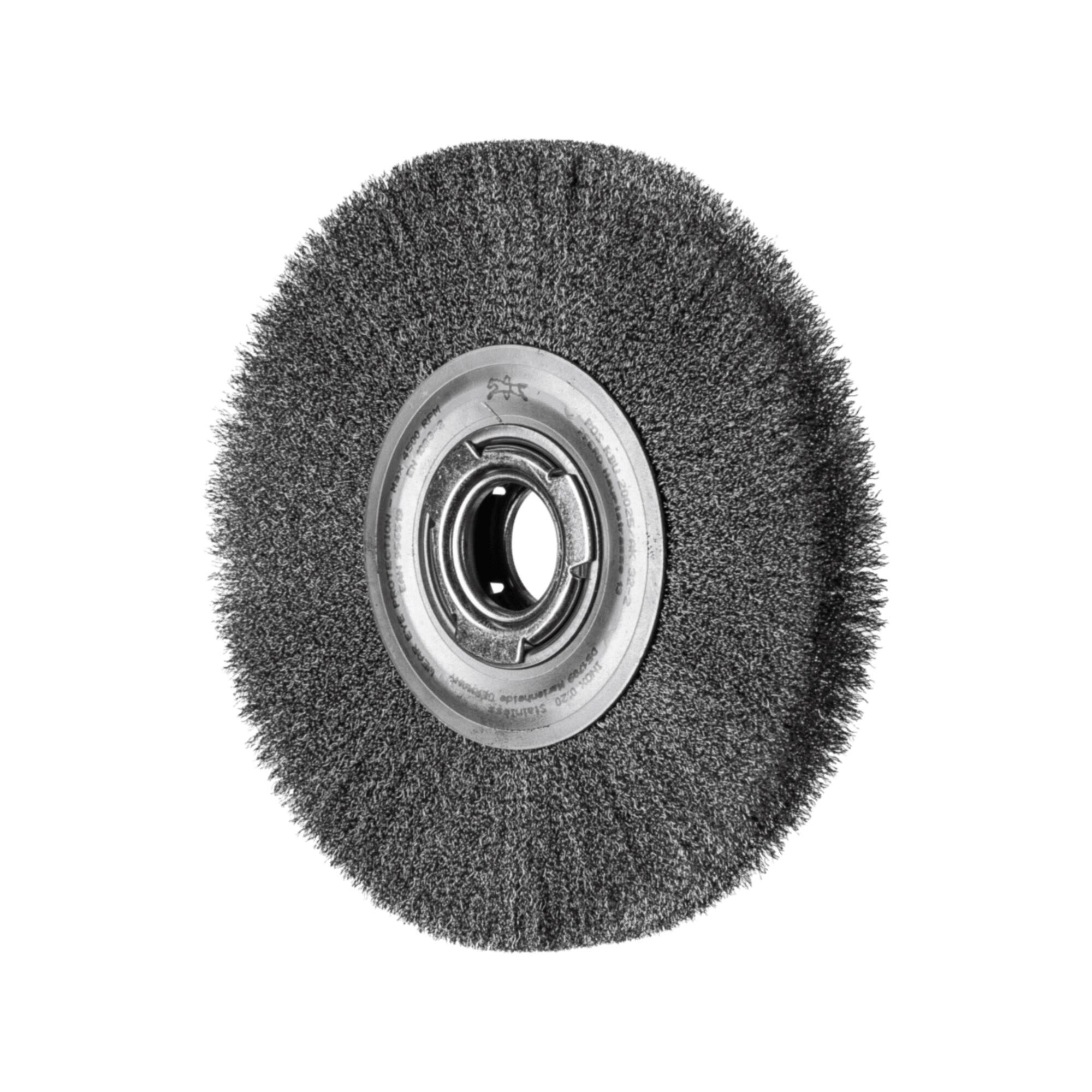 PFERD TOOLS Rundbürste breit ungezopft RBU Ø200x25xvariable Bohrung Edelstahl-Draht-Ø0,20 Schleifbock