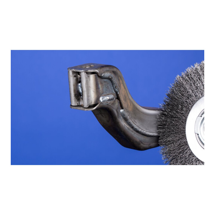 PFERD TOOLS Rundbürste breit ungezopft RBU Ø200x25xvariable Bohrung Edelstahl-Draht-Ø0,20 Schleifbock