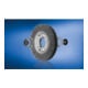 PFERD TOOLS Rundbürste breit ungezopft RBU Ø200x25xvariable Bohrung Stahl-Draht-Ø0,30 Schleifbock