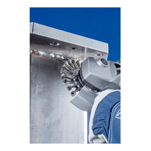 PFERD TOOLS Rundbürste gezopft RBG Ø 115x12x22,2 mm Stahl-Draht-Ø 0,50mm Winkelschleifer (10)