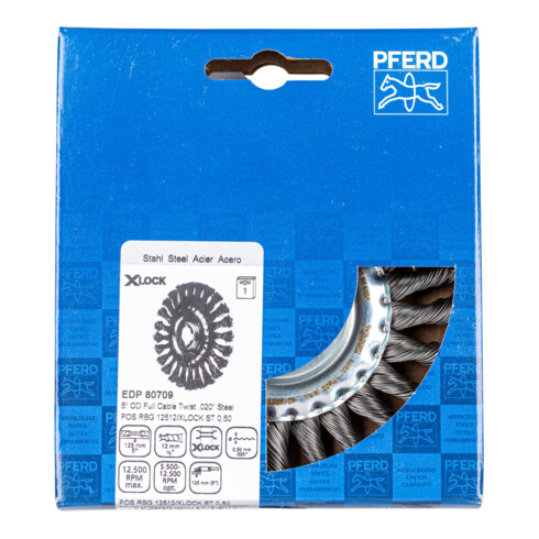 PFERD Rundbürste, gezopft POS RBG X-LOCK ST 0,50