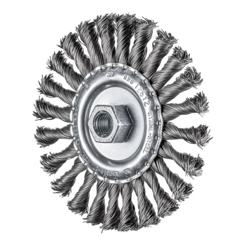 PFERD TOOLS Rundbürste gezopft RBG Ø 125x12 mm M14 Stahl-Draht-Ø 0,50mm Winkelschleifer