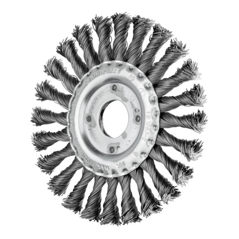 PFERD TOOLS Rundbürste gezopft RBG Ø 125x12x22,2 mm Stahl-Draht-Ø 0,50mm Winkelschleifer (10)