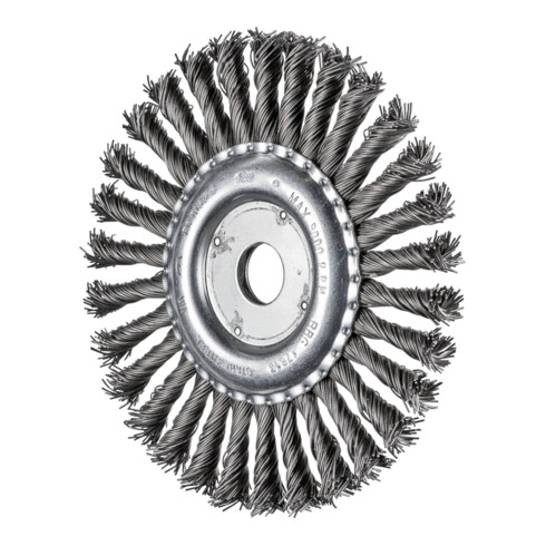 PFERD TOOLS Rundbürste gezopft RBG Ø 178x13x22,2 mm Stahl-Draht-Ø 0,80mm Winkelschleifer