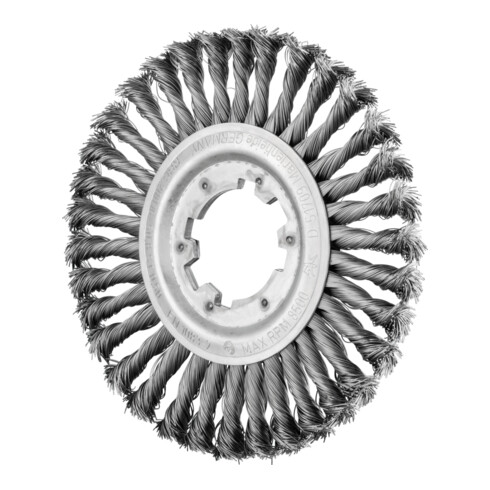 PFERD TOOLS Rundbürste gezopft RBG Ø 200x16x50,8 mm Bohrung Stahl-Draht-Ø 0,50mm stationär