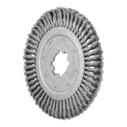 PFERD TOOLS Rundbürste gezopft RBG Ø 250x16x50,8 mm Bohrung Stahl-Draht-Ø 0,35 mm stationär