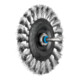 PFERD TOOLS Rundbürste gezopft RBG Ø100x12 mm Schaft-Ø6 mm Edelstahl-Draht-Ø0,35-1