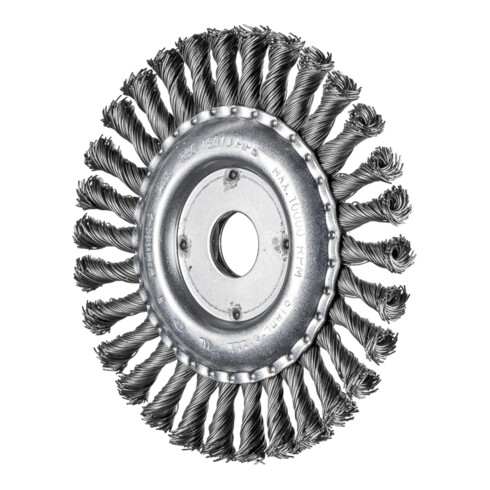 PFERD TOOLS Rundbürste gezopft RBG Ø150x13x22,2 mm Stahl-Draht-Ø0,60 Winkelschleifer