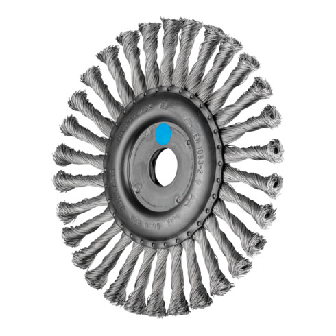 PFERD TOOLS Rundbürste gezopft RBG Ø178x13x22,2 mm Edelstahl-Draht-Ø 0,50mm Winkelschleifer