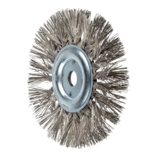 PFERD TOOLS Rundbürste gezopft RBG Ø190x30x22,2 mm Bohrung Edelstahl-Diamant-Draht Korn 270 stationär