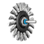 PFERD TOOLS Rundbürste gezopft RBG Ø76x6 mm Schaft-Ø6 mm Edelstahl-Draht-Ø0,35