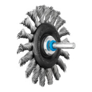 PFERD TOOLS Rundbürste gezopft RBG Ø76x6 mm Schaft-Ø6 mm Edelstahl-Draht-Ø0,50