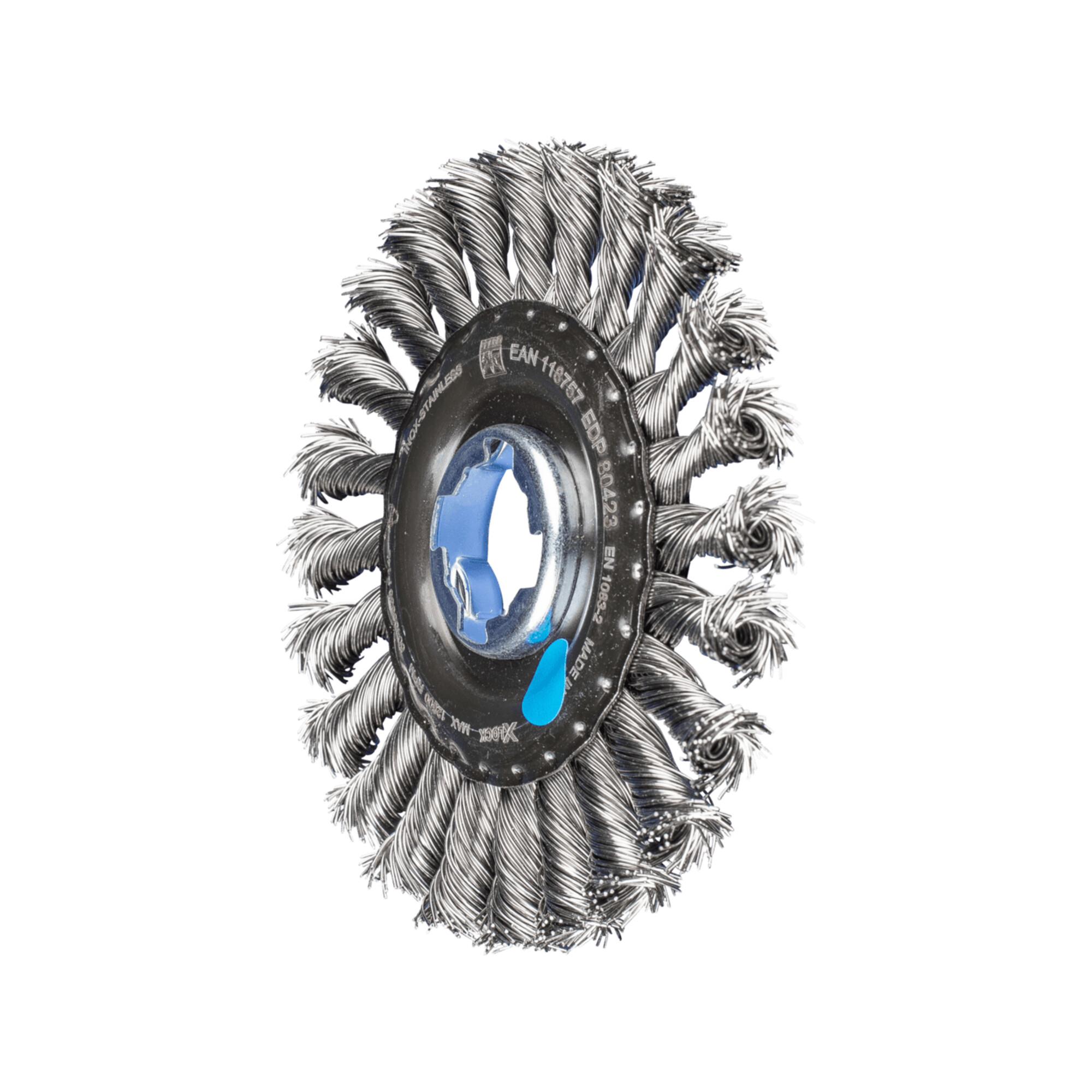 PFERD TOOLS Rundbürste gezopft RBG Ø 115x12 Bohrung 22,2 mm/X-LOCK Edelstahl-Draht-Ø 0,50mm Winkelschleifer