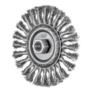 PFERD TOOLS Rundbürste gezopft RBG Ø 125x12 mm M14 Edelstahl-Draht-Ø 0,35 mm Winkelschleifer