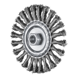 PFERD TOOLS Rundbürste gezopft RBG Ø 125x12 mm M14 Stahl-Draht-Ø 0,50mm Winkelschleifer