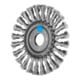 PFERD TOOLS Rundbürste gezopft RBG Ø 125x12x22,2 mm Edelstahl-Draht-Ø 0,35 mm Winkelschleifer
