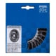 PFERD TOOLS Rundbürste gezopft RBG Ø 125x12x22,2 mm Stahl-Draht-Ø 0,50mm Winkelschleifer