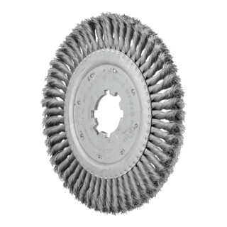 PFERD TOOLS Rundbürste gezopft RBG Ø 250x16x50,8 mm Bohrung Stahl-Draht-Ø 0,35 mm stationär